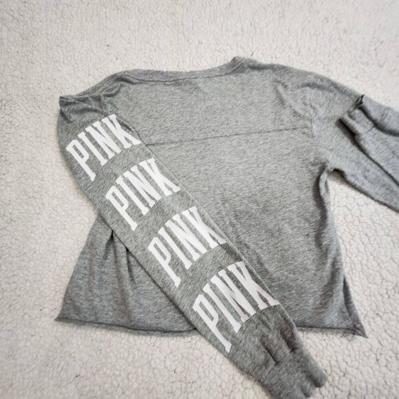 Victoria's Secret Pink cropped long sleeve tee Size S - Picture 6 of 7
